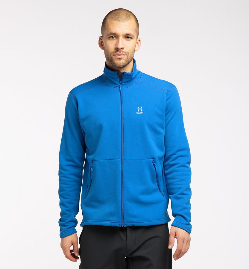 Haglöfs Mens Bungy Fleece Blue New Zealand 94568QJHA